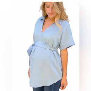 Ingrid & Isabel Blue Blouse